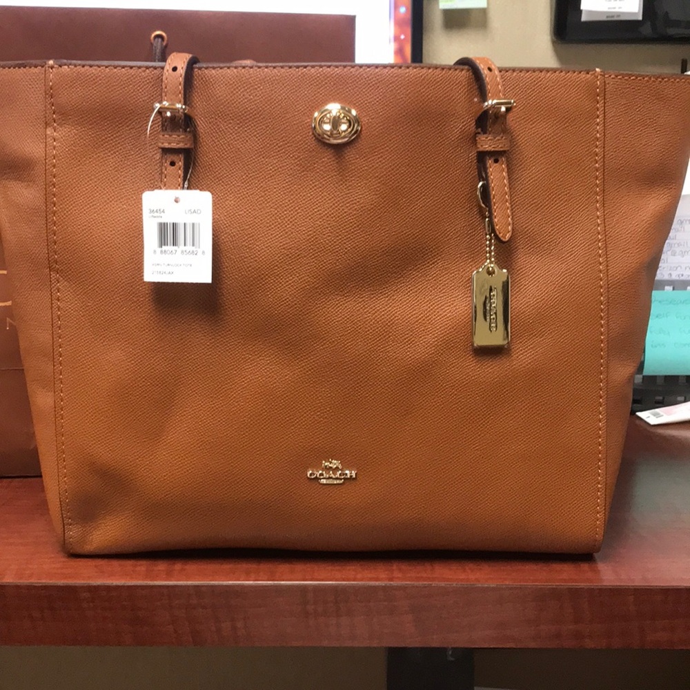 Coach Turnlock Tote NWT